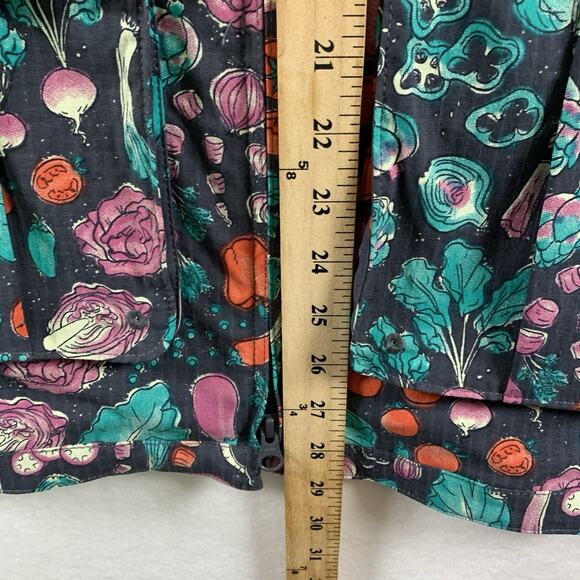 Duluth Trading Heirloom Gardening Vest Womens Size XL Vegetable Print Pockets - Picture 13 of 16